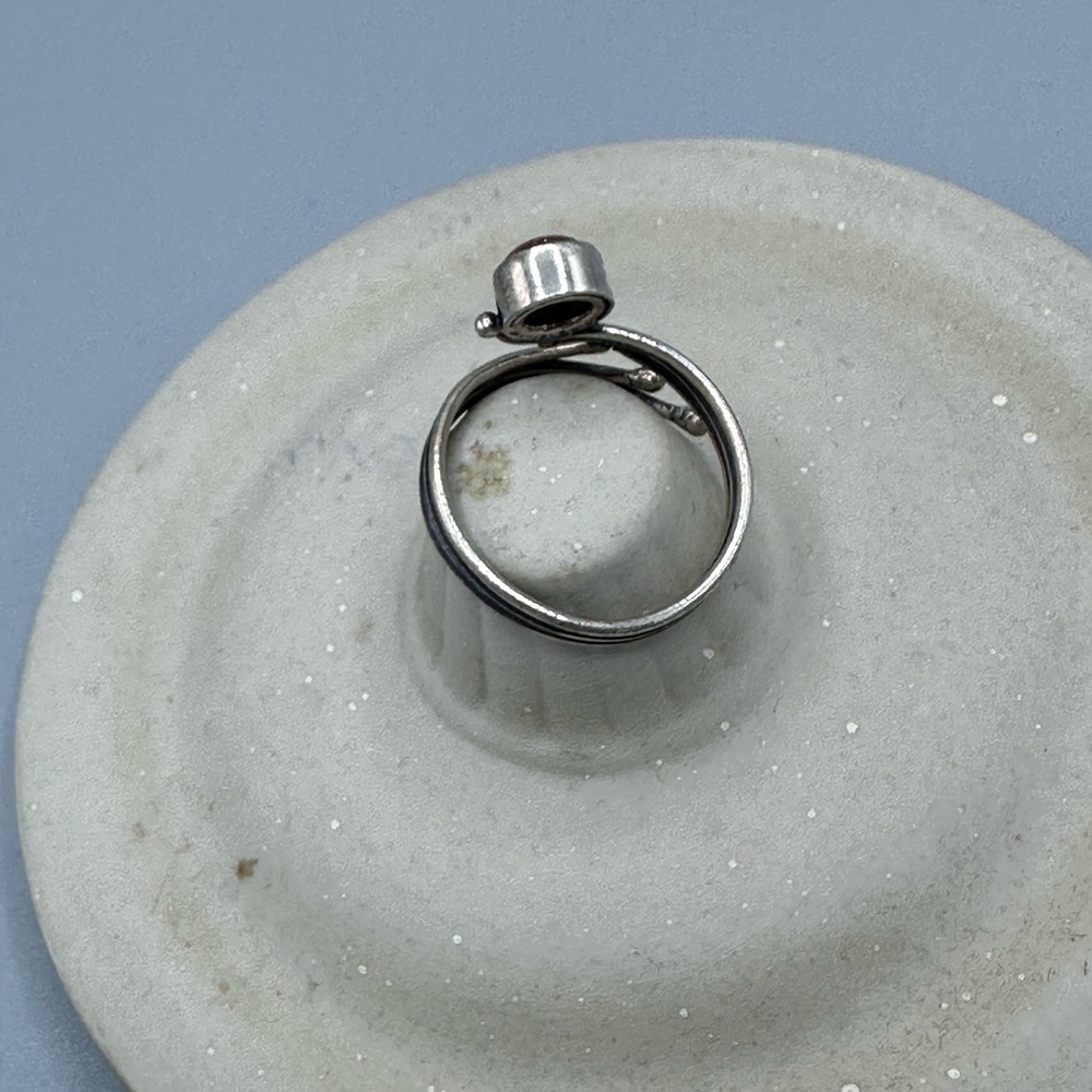 Silver Ring with Brown Stone - Picture 2 of 2
